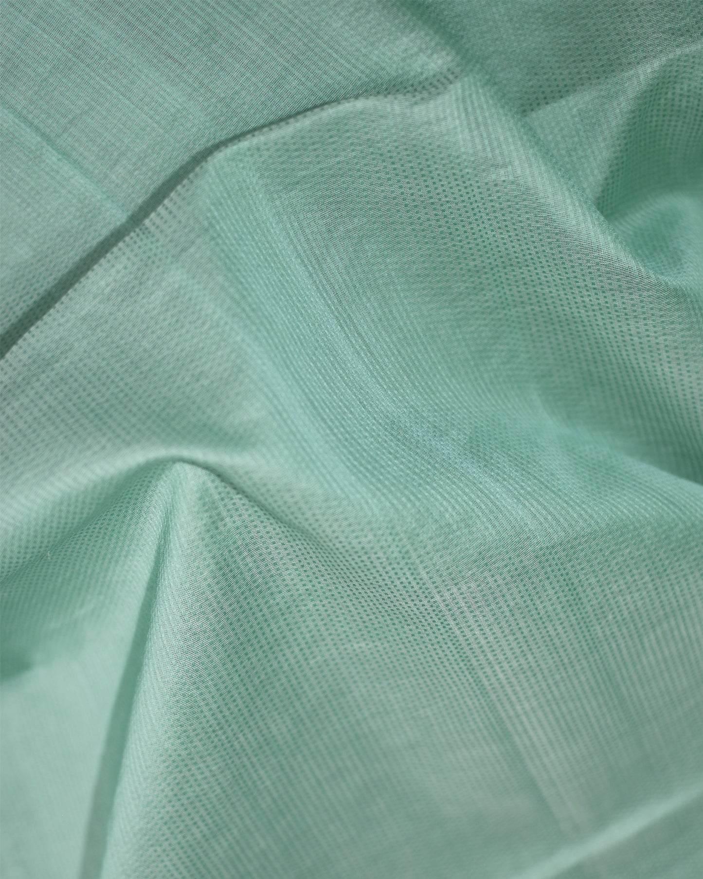 Sea Green - Gopuram Motif Organic Cotton Saree