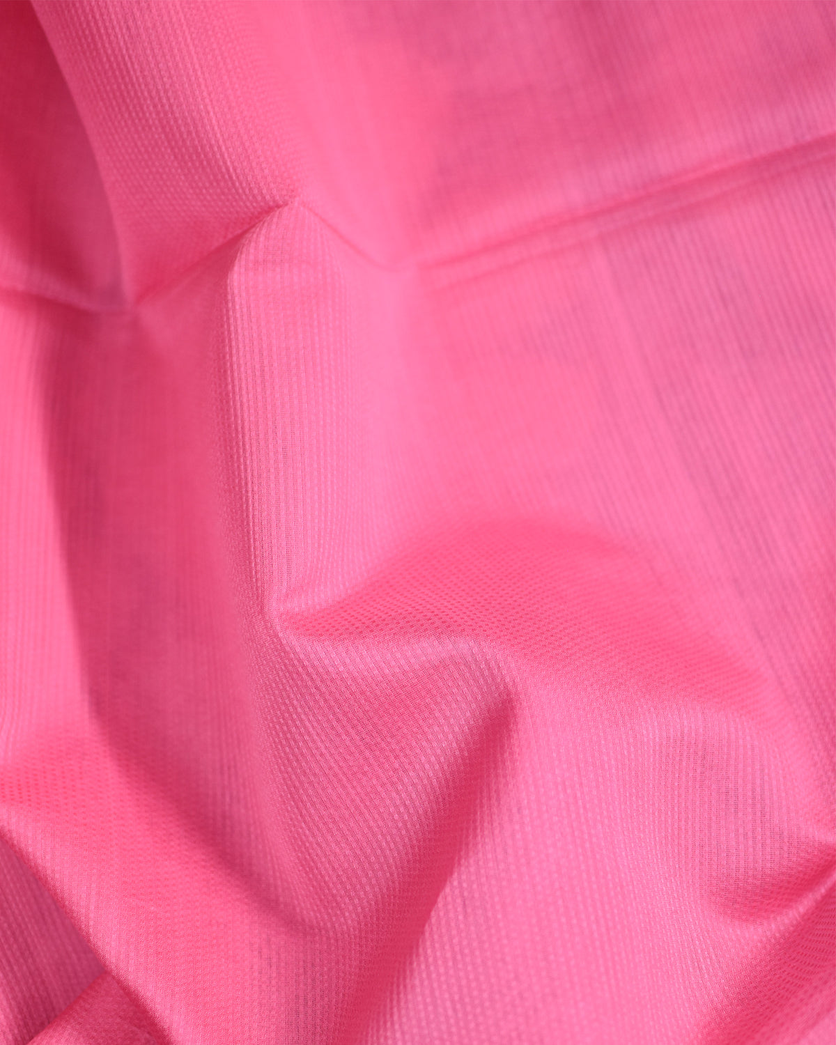 Pink - Gopuram Motif Organic Cotton Saree