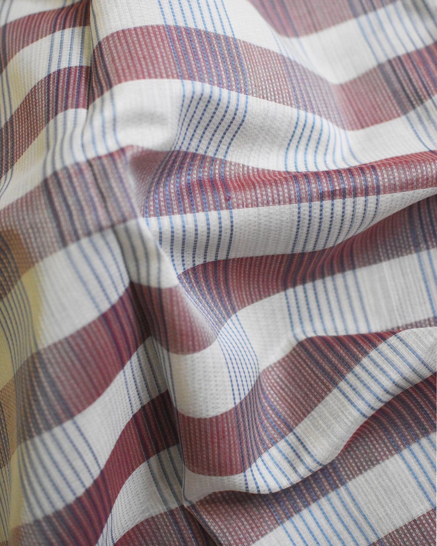 Brown & Blue - Korvai & Buttas Organic Cotton Saree