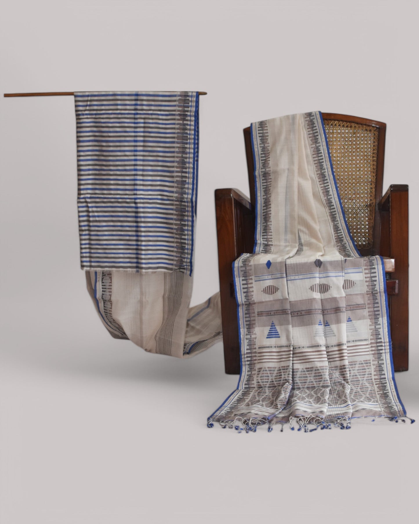 Off-White - Interleave Quilt Organic Cotton Saree