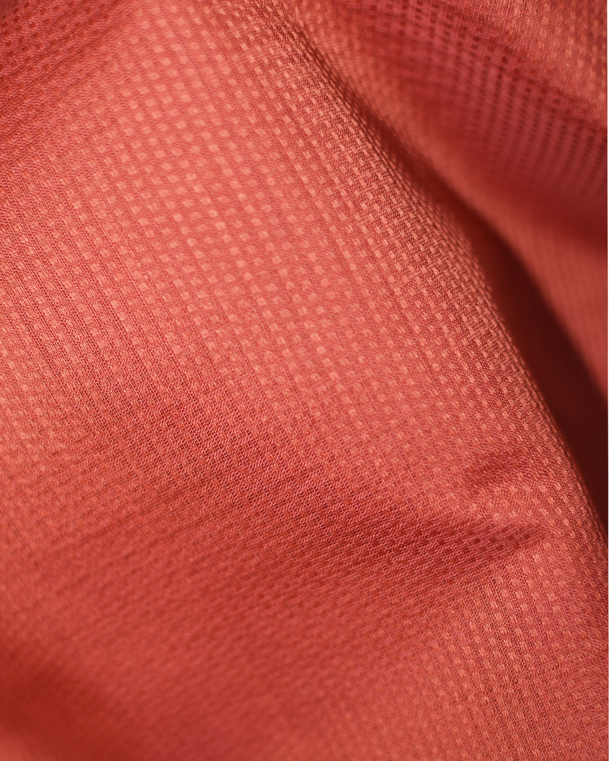 Rust - Interleave Quilt Organic Cotton Saree
