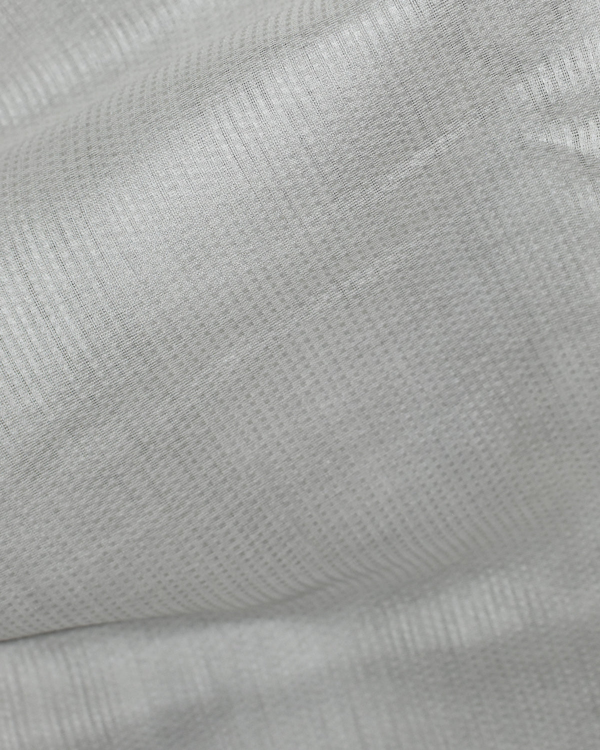White - Interleave Quilt Organic Cotton Saree