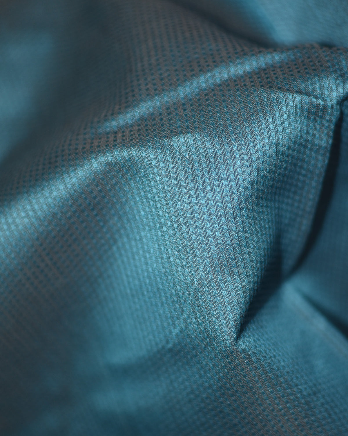 Charcoal Blue - Interleave Quilt Organic Cotton Saree