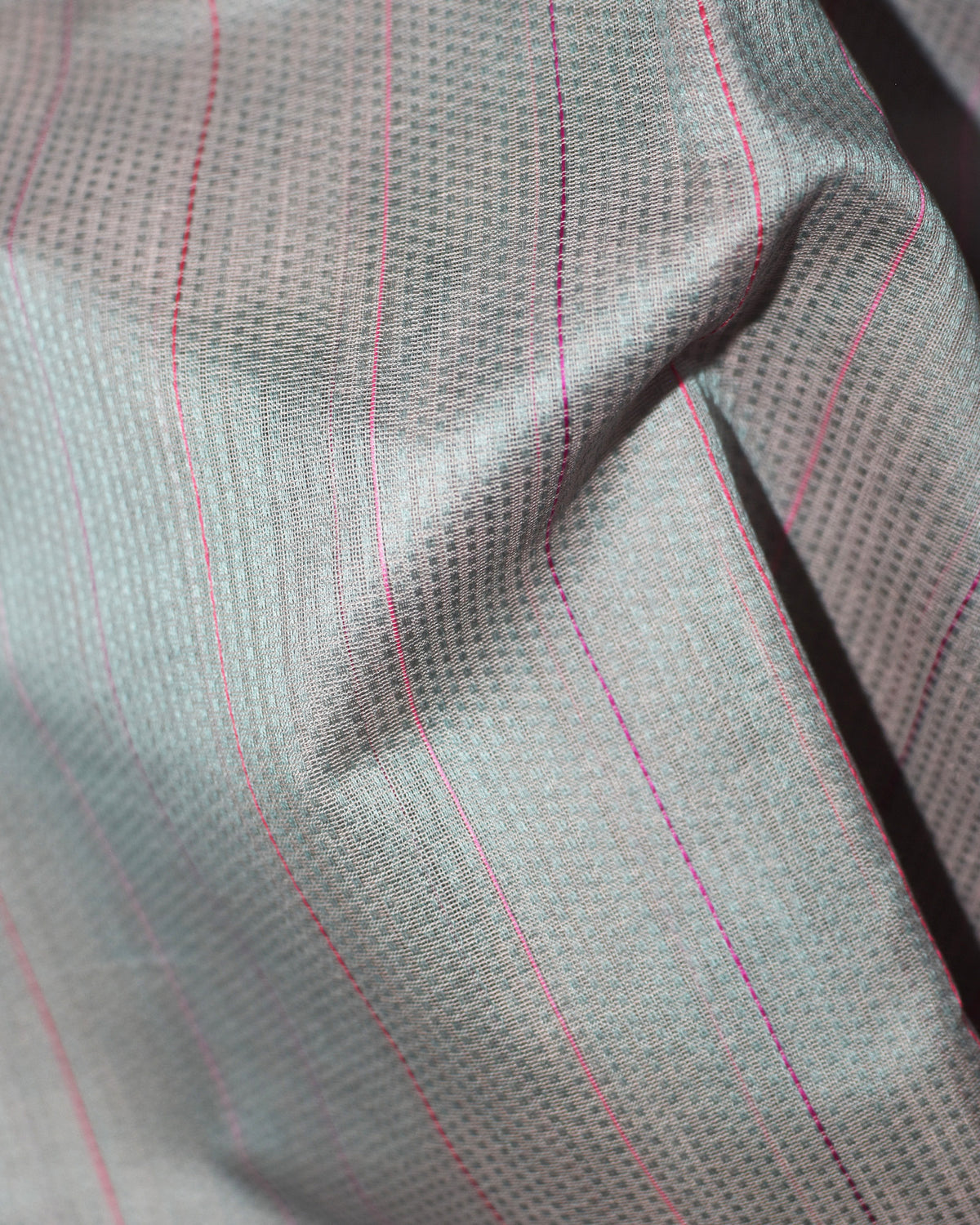 Light Grey - Rectangle Quilt Organic Cotton Saree