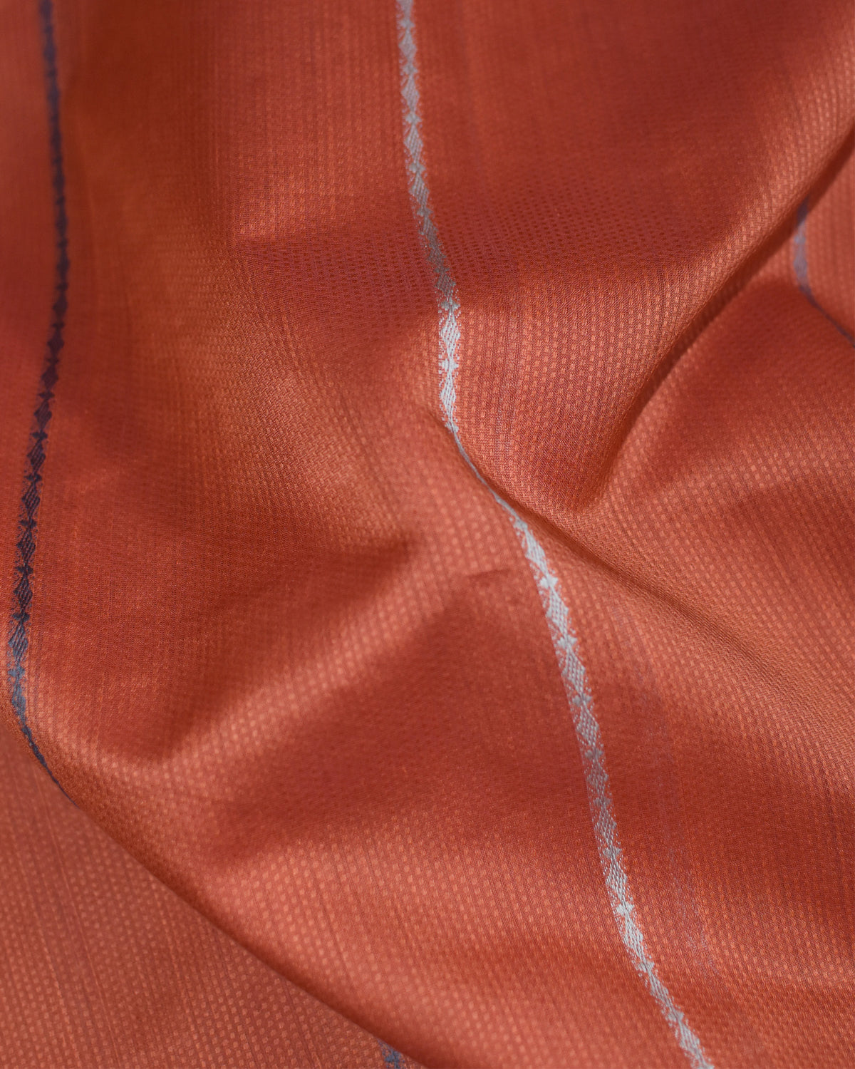 Rust - Jaipur Quilt Organic Cotton Saree