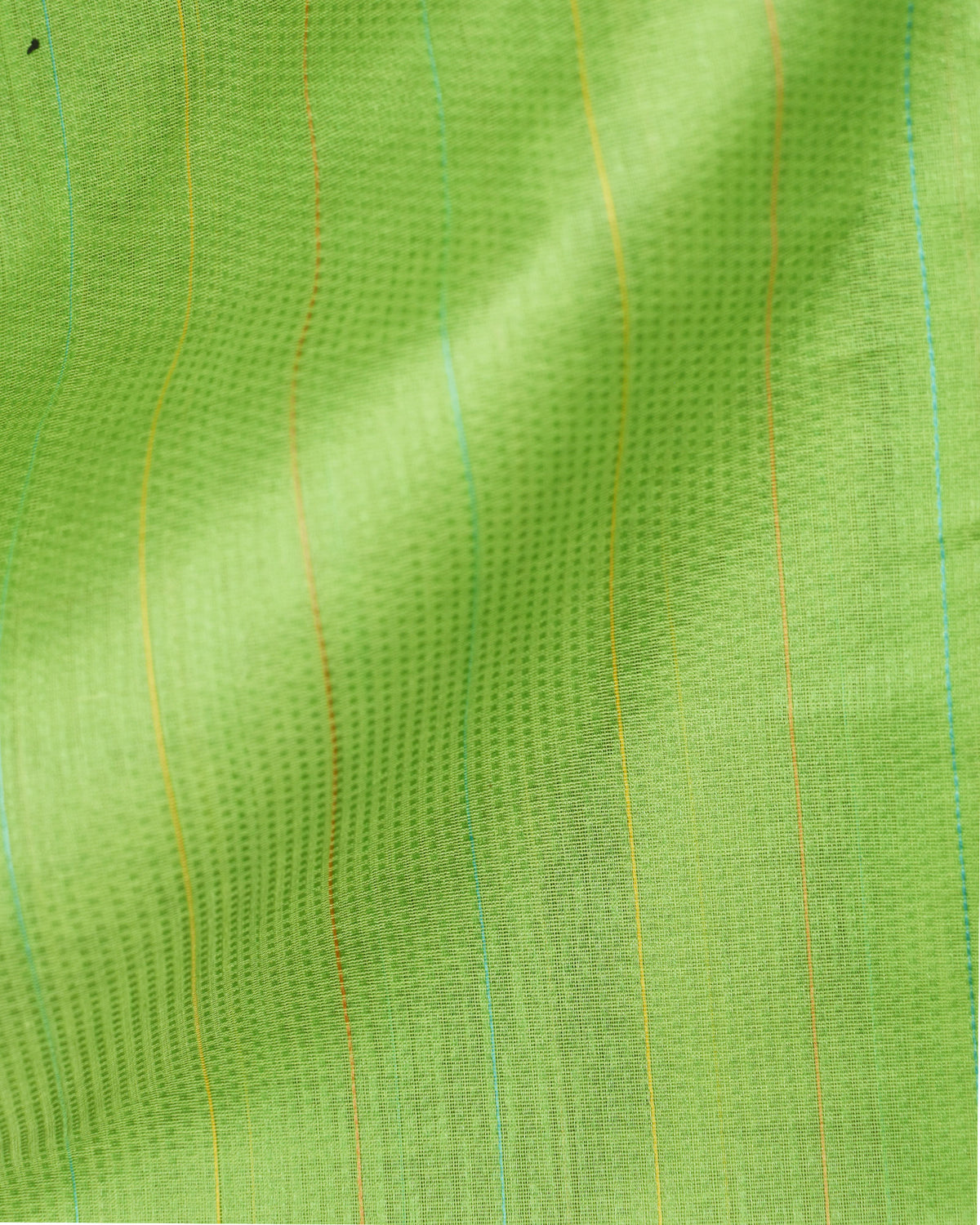 Parrot Green - Rectangle Quilt Organic Cotton Saree