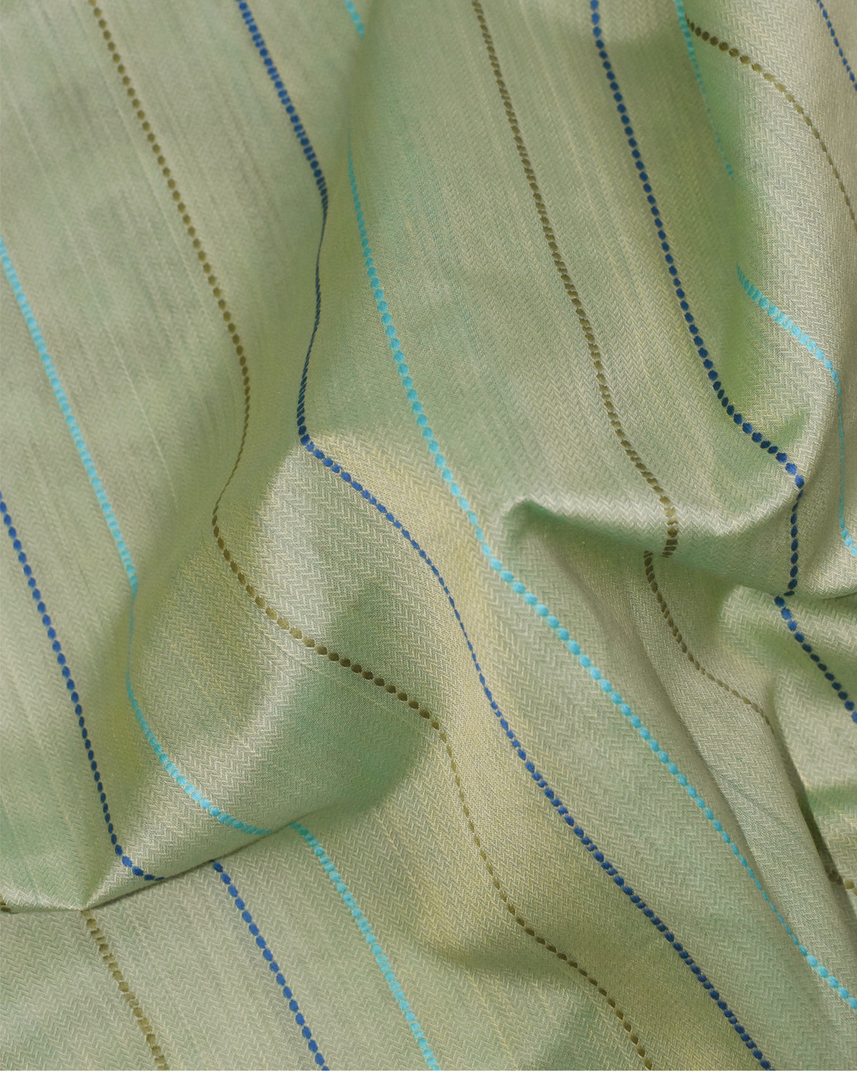 Light Green - Spherical Grace Organic Cotton Saree
