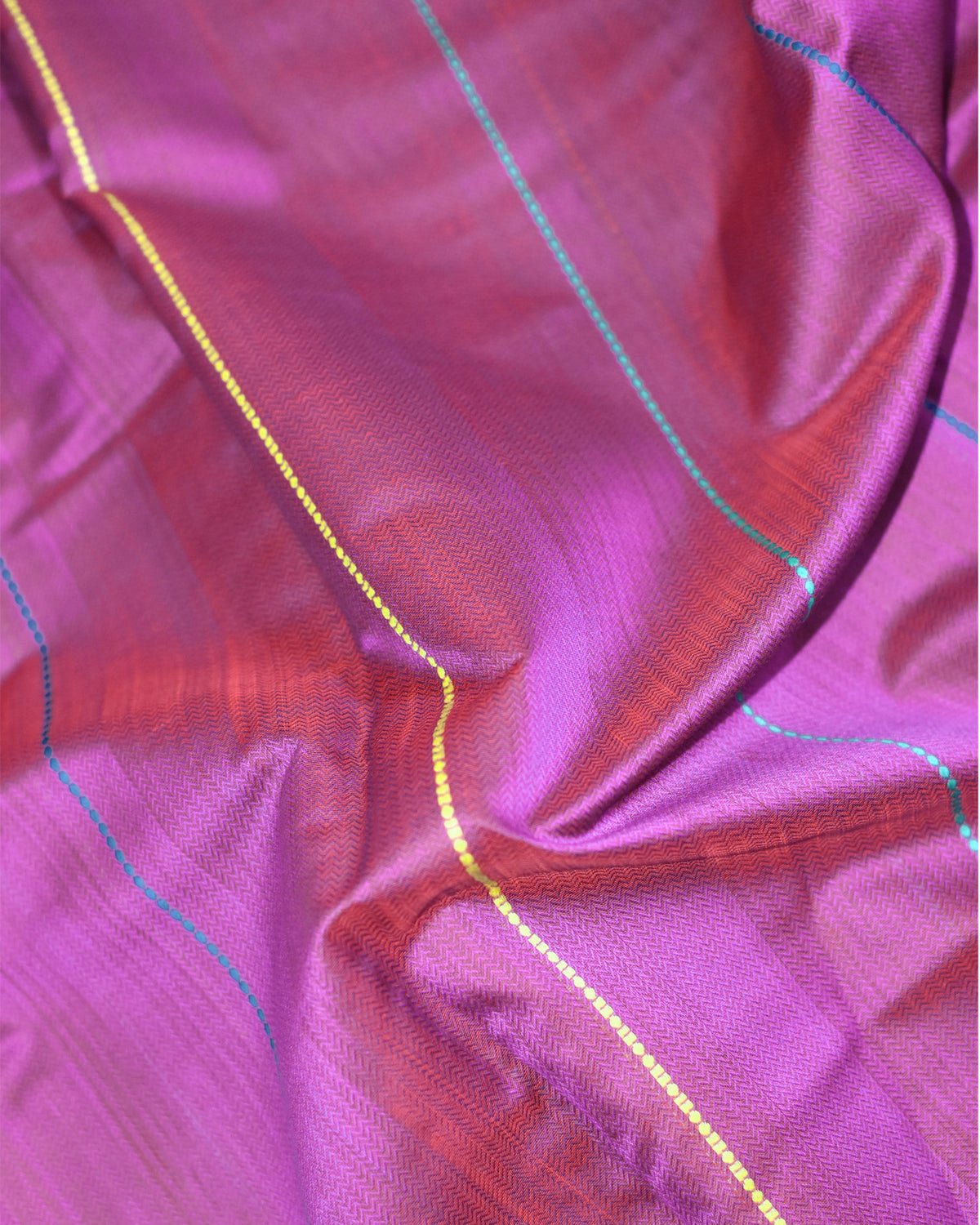 Magenta - Spherical Grace Organic Cotton Saree