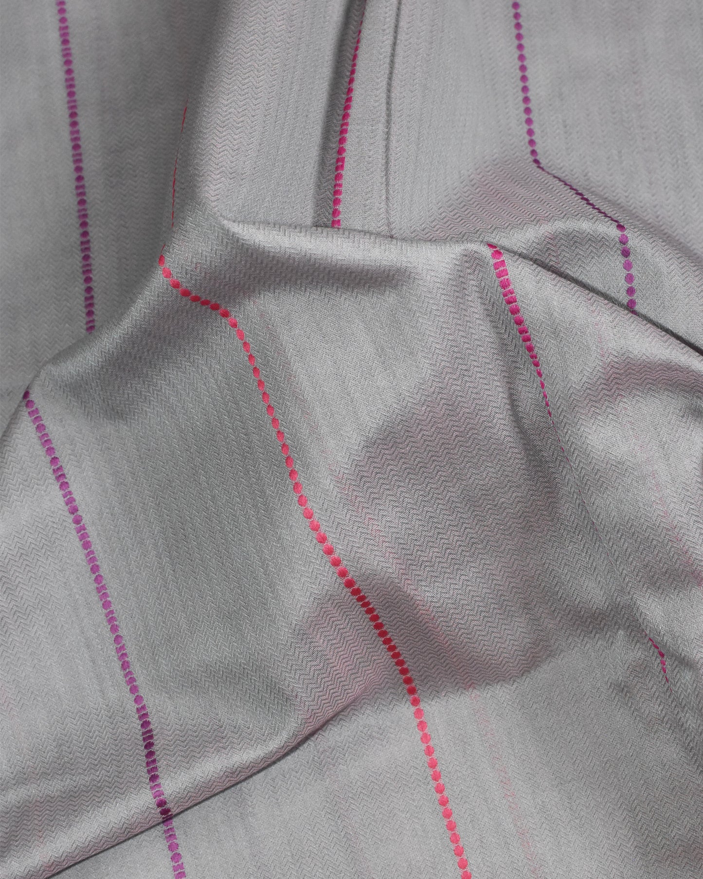 Light Grey - Spherical Grace Organic Cotton Saree