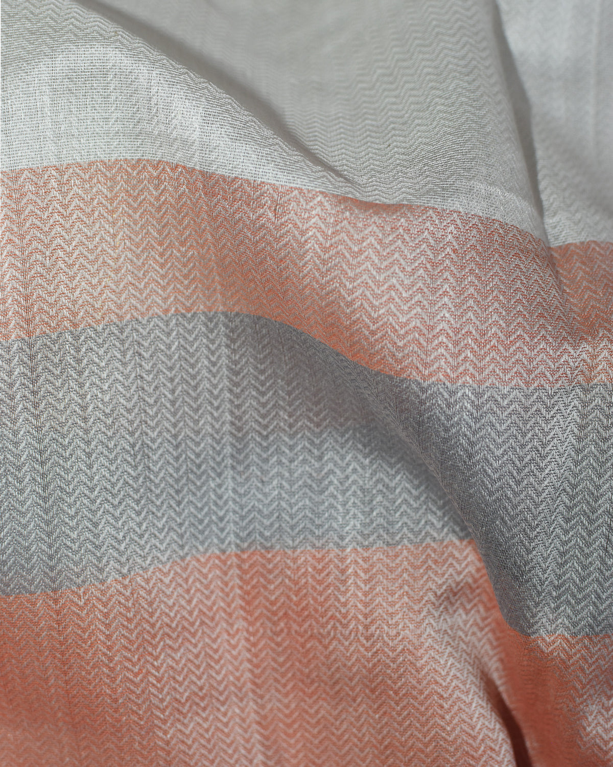 White - Siddhiralli Quilt Organic Cotton Saree