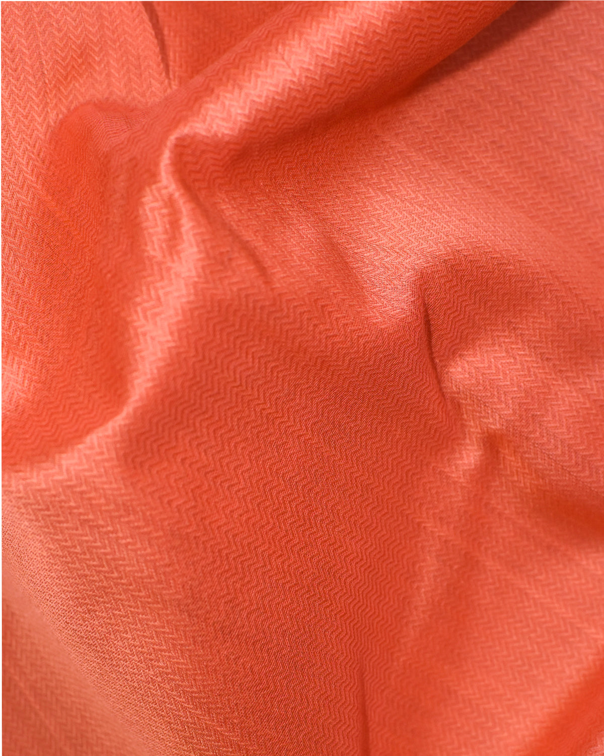 Orange - Sticks and Swirls Organic Cotton Saree