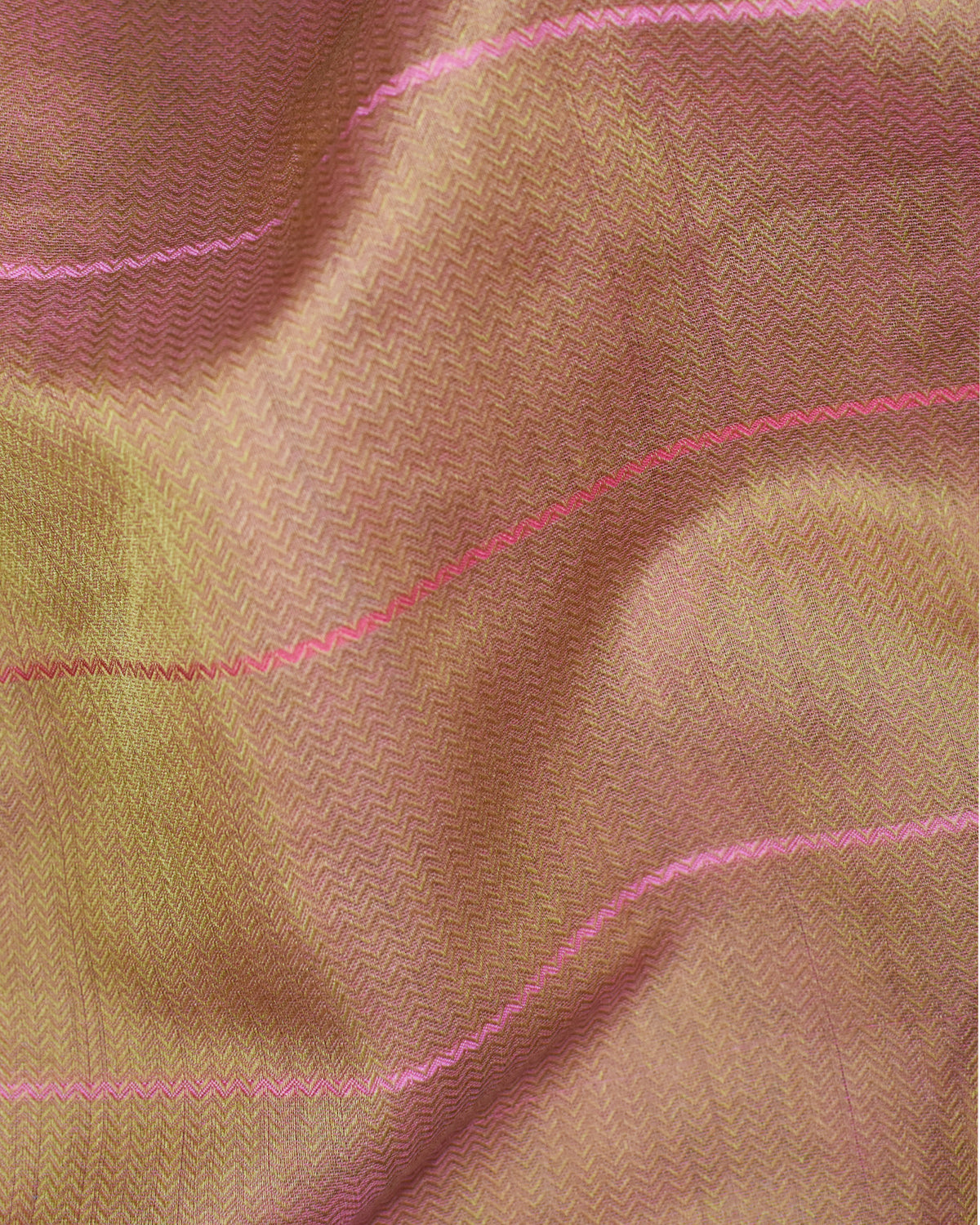 Orange - Stacked Spheres Organic Cotton Saree