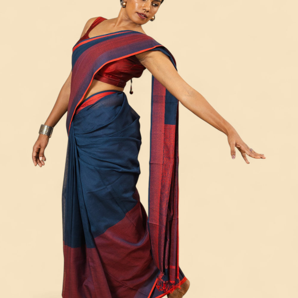
                      
                        Indigo - Classic Organic Cotton Saree
                      
                    