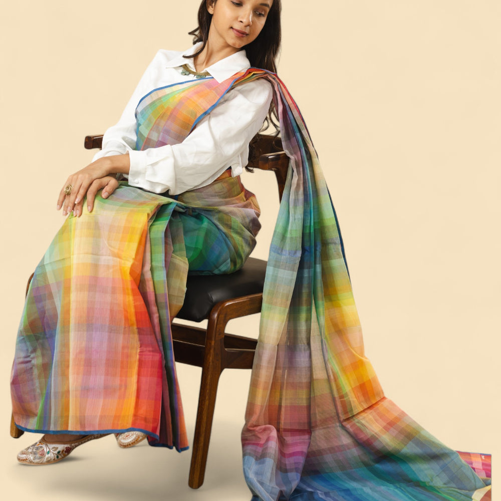 
                      
                        6400 Colour - Rainbow Organic Cotton Saree
                      
                    