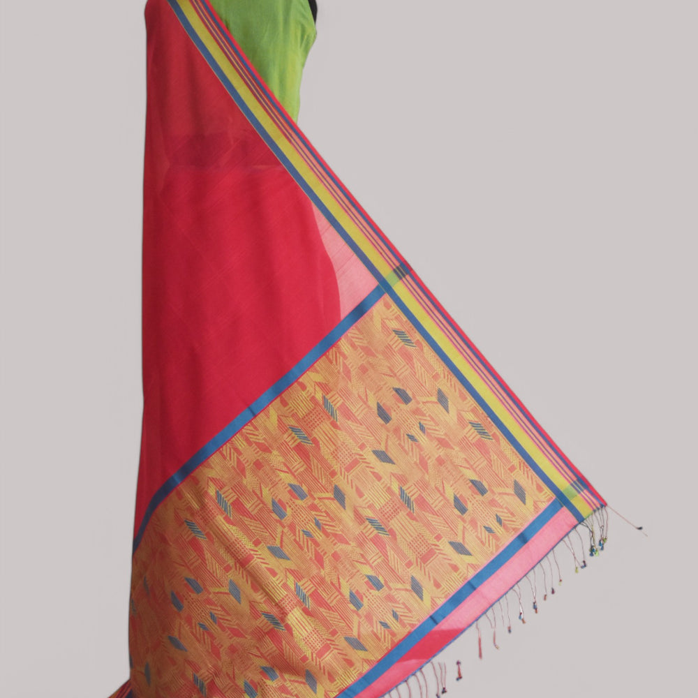 
                      
                        Pink - Athangudi Organic Cotton Saree
                      
                    