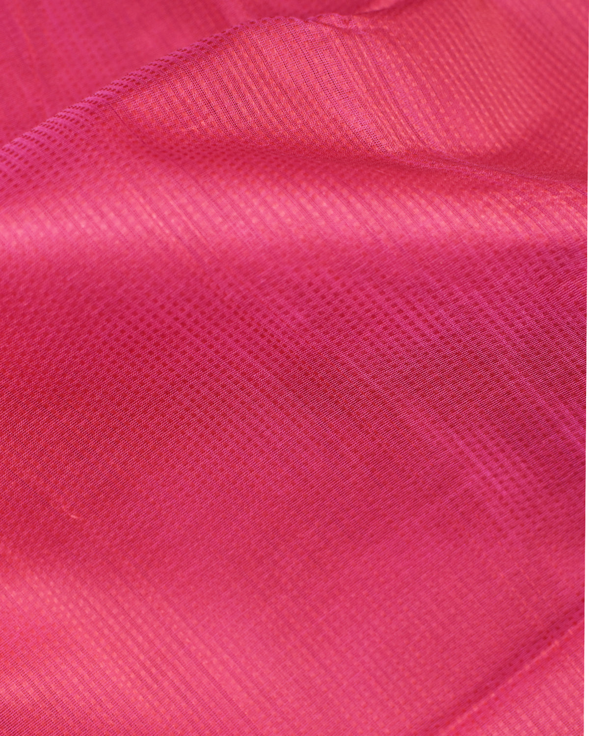 Pink - Temple Motif Organic Cotton Saree